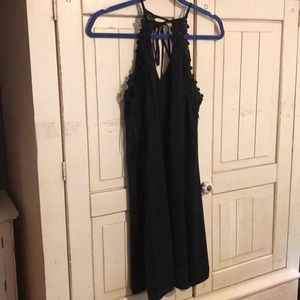 Black dress with lace details